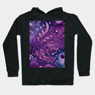 Other Worldly Designs- nebulas, stars, galaxies, planets with feathers Hoodie